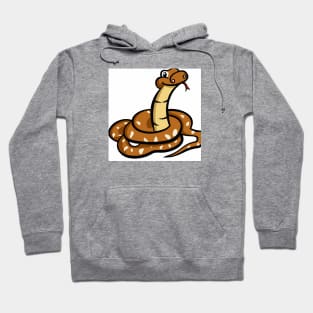 Cute Rattlesnake Drawing Hoodie